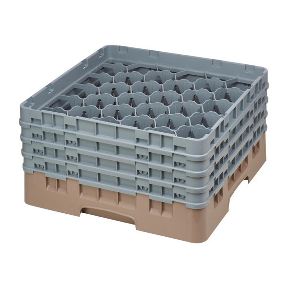 Cambro Camrack Beige 30 Compartments Max Glass Height 215mm FD076