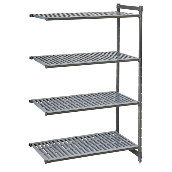 Cambro Camshelving Basics Plus Add-On Unit 4 Tier With Vented Shelves 1830H x 718W x 460D mm FW611