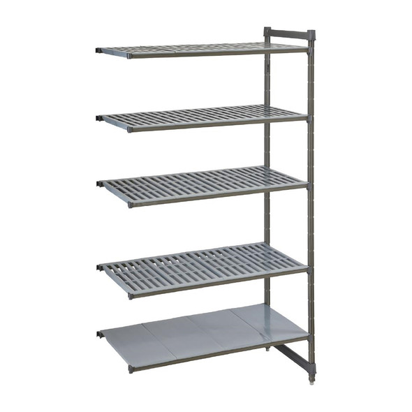 Cambro Camshelving Basics Plus Add-On Unit 5 Tier With Vented Shelves 2140H x 870W x 540D mm FW664