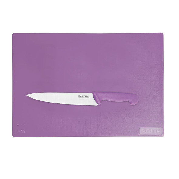 Hygiplas Anti-bacterial Low Density Chopping Board Purple - 450x300x10mm FX110
