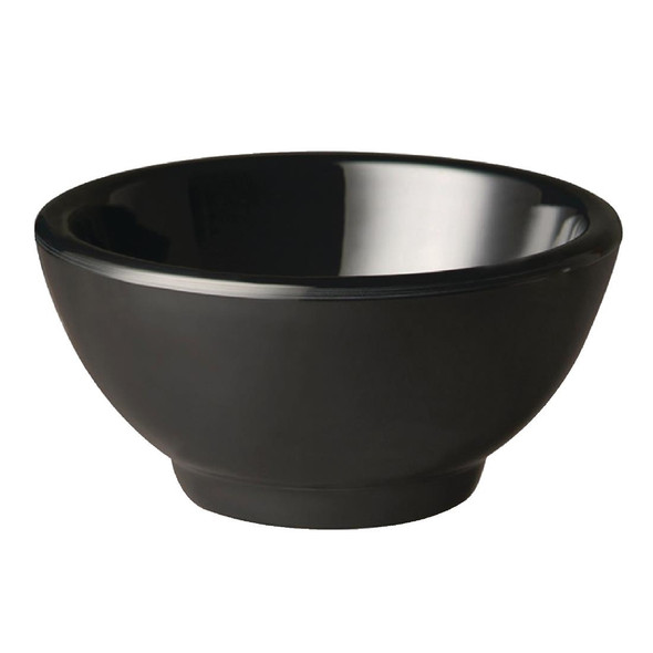 APS Pure Melamine Black Round Mini Bowl 55mm GF141