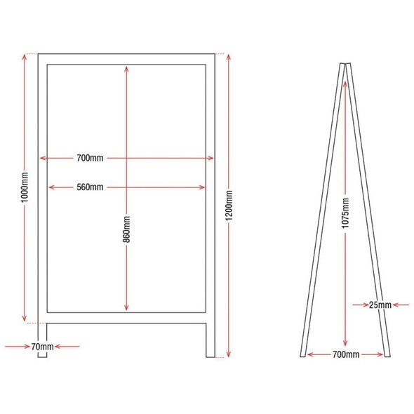 Olympia Pavement Board 1200 x 700mm Wood Framed GG109