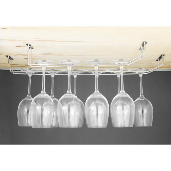 Olympia Wine Glass Rack Chrome 610mm CE308