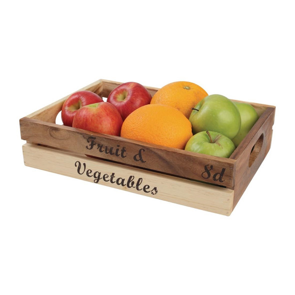 T&G Rustic Wooden Fruit and Veg Crate GL066