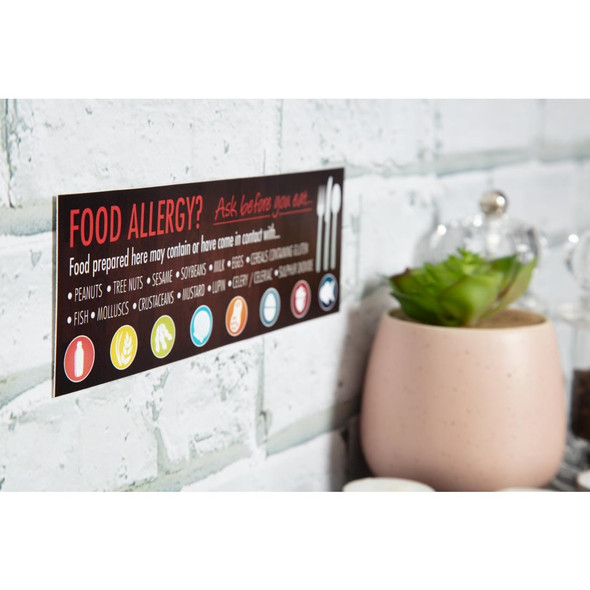 Food Allergen Window and Wall Stickers (Pack of 8) GM818