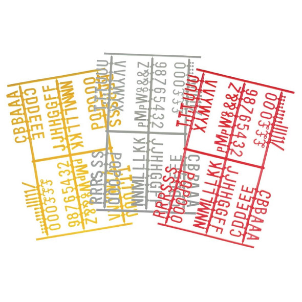 Beaumont Peg Board 20mm Letters 540 Characters Yellow (Pack of 20) HC766