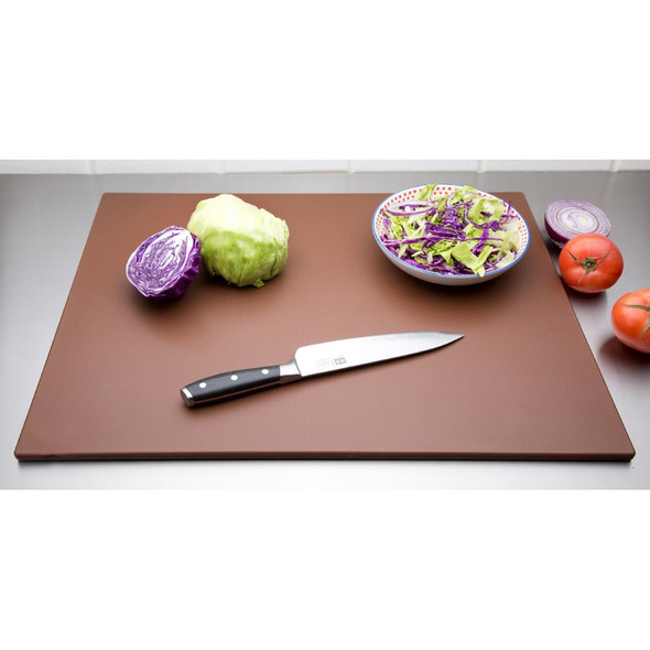 Hygiplas Low Density Brown Chopping Board Large HC873