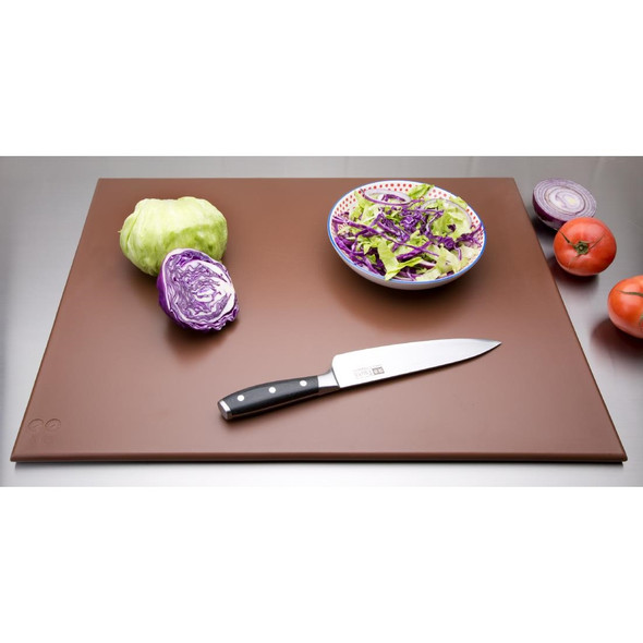 Hygiplas High Density Brown Chopping Board Large J005