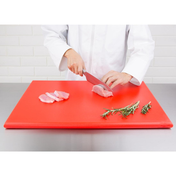 Hygiplas Extra Thick High Density Red Chopping Board Large J047