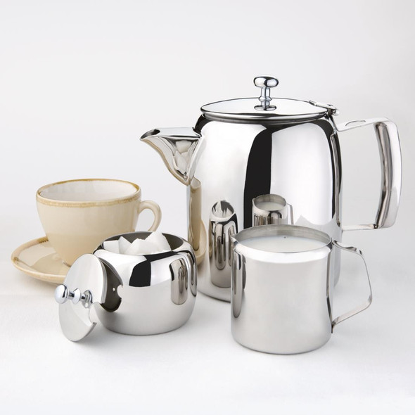 Olympia Cosmos Stainless Steel Teapot 1.4Ltr J324