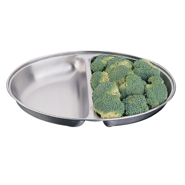 Olympia Oval Vegetable Dish Two Compartments 300mm P186