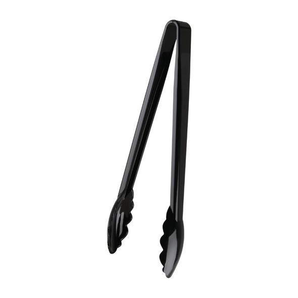 Vogue Black Tongs 12" P925