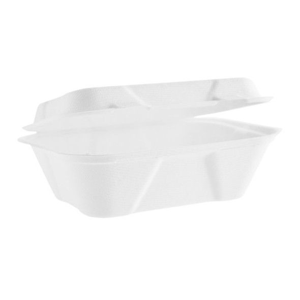 Vegware Bagasse Clamshells Heavyweight 7x5in HW-B001 500 Pack