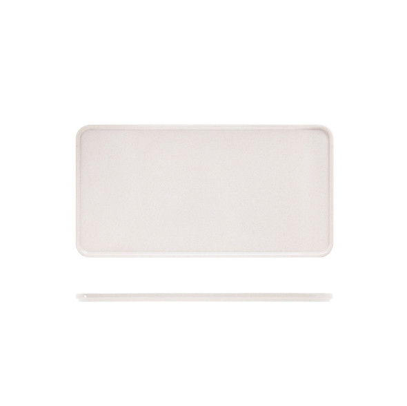 White Tokyo Melamine Bento Box Lid 34.8 x 18cm 6 Pack