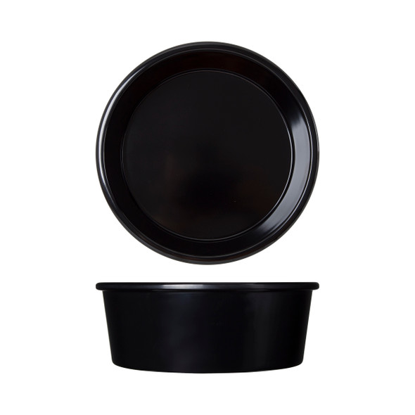 Black Tokyo Melamine Salad Bowl 18.6 x 6cm 6 Pack Group Image