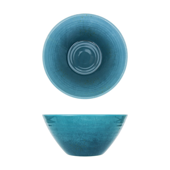 Light Blue Glazed Melamine Casablanca Bowl 20.5 x 9.5cm