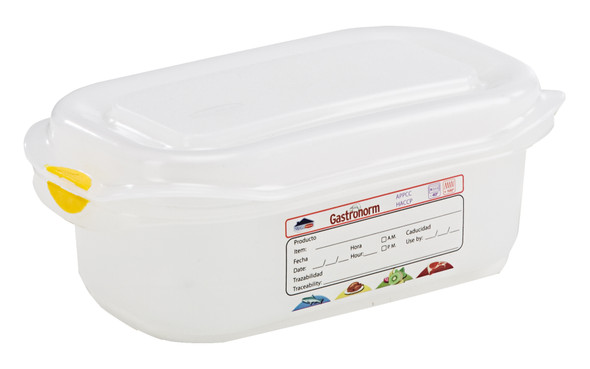 GN Storage Container 1/9 65mm Deep 0.6L 12 Pack