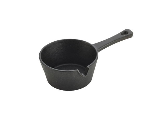 Mini Cast Iron Sauce Pan 9.7 x 4.5cm 6 Pack