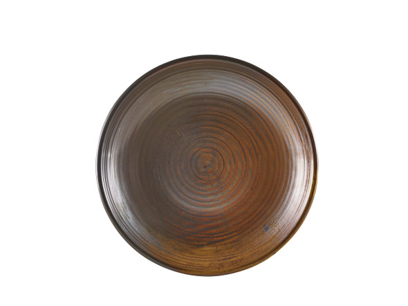 Terra Porcelain Rustic Copper Deep Coupe Plate 25cm 6 Pack