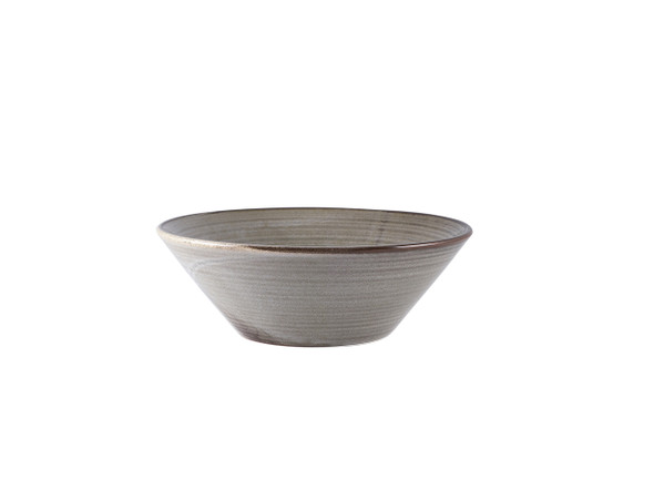 Terra Porcelain Grey Conical Bowl 19.5cm 6 Pack
