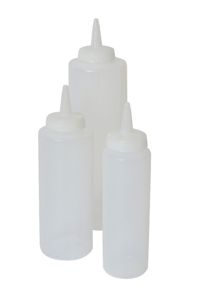 Genware Squeeze Bottle Clear 8oz/23cl 6 Pack