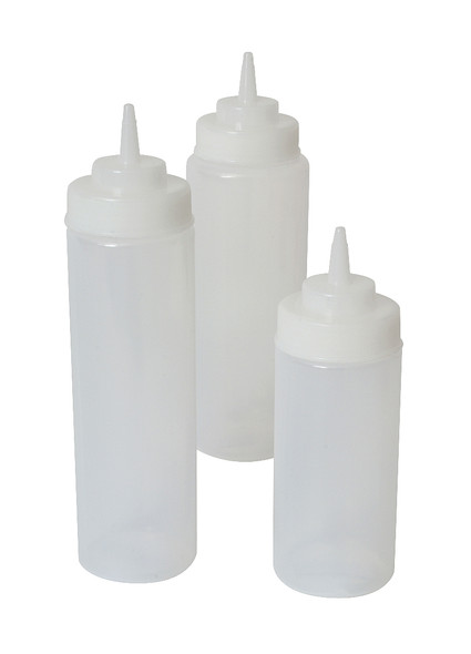 Squeeze Bottle Wide Neck Clear 16oz/47cl 6 Pack