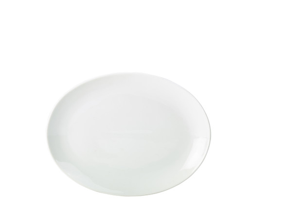 Genware Porcelain Oval Plate 28cm/11" 6 Pack