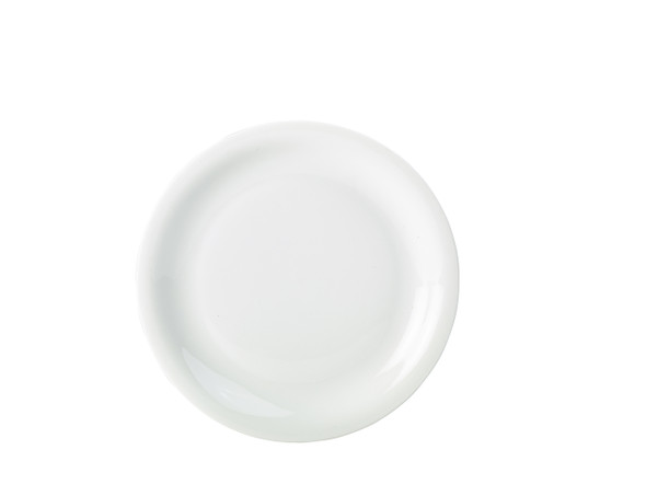 Genware Porcelain Narrow Rim Plate 28cm/11" 6 Pack