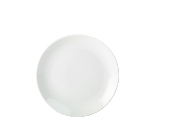 Genware Porcelain Coupe  Plate 24cm/9.5" 6 Pack