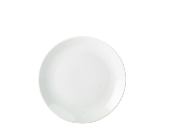 Genware Porcelain Coupe Plate 26cm/10.25" 6 Pack