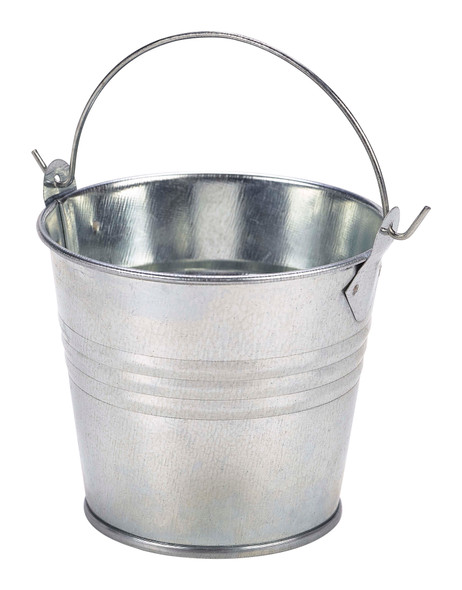 Galvanised Steel Serving Bucket 8.5cm Dia 12 Pack