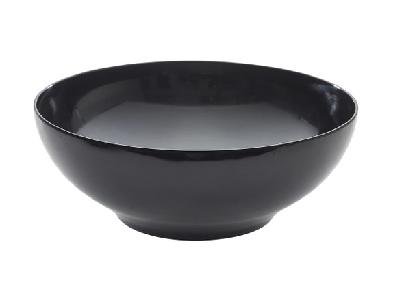 Black Melamine Round Buffet Bowl 35.5cm