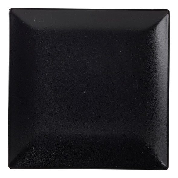 Luna Stoneware Black Square Plate 26cm/10.25" 6 Pack