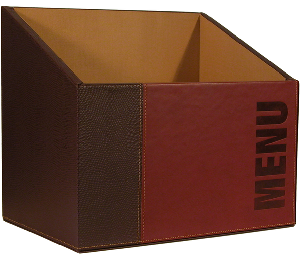 Contemporary Menu Box + 20 A4 Wine Red Menus