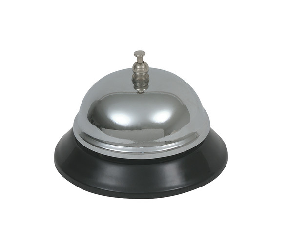 Genware Chrome Plated Service Bell 3 1/2" Dia