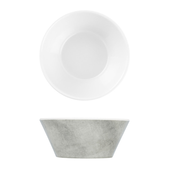White Shakti Stone Melamine Dipping Dish 9.5cm 12 Pack Group Image
