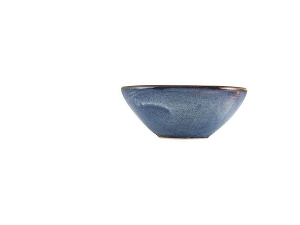 Terra Porcelain Aqua Blue Organic Bowl 16.5cm 6 Pack Group Image