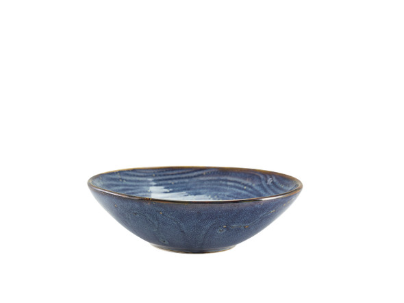 Terra Porcelain Aqua Blue Organic Bowl 22cm 6 Pack