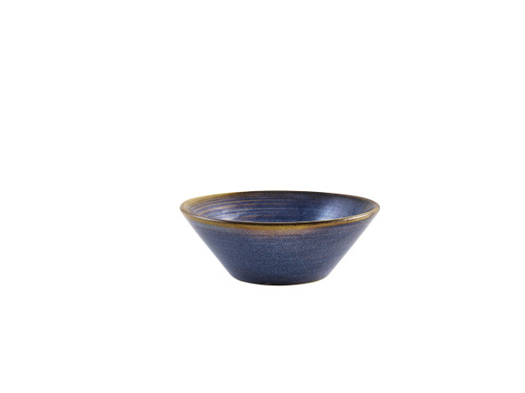 Terra Porcelain Aqua Blue Conical Bowl 14cm 6 Pack Group Image