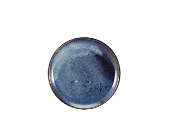 Terra Porcelain Aqua Blue Coupe Plate 24cm 6 Pack Group Image