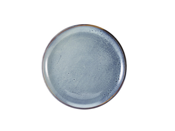 Terra Porcelain Aqua Blue Coupe Plate 27.5cm 6 Pack Group Image
