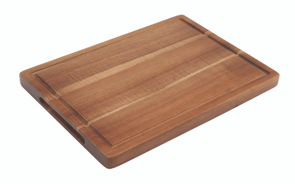 Genware Acacia Wood Serving Board 28 x 20 x 2cm Group Image