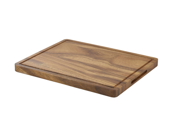 Genware Acacia Wood Serving Board GN 1/2