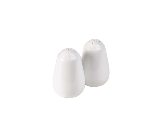 Genware Porcelain Salt Shaker 7cm/2.75" 6 Pack