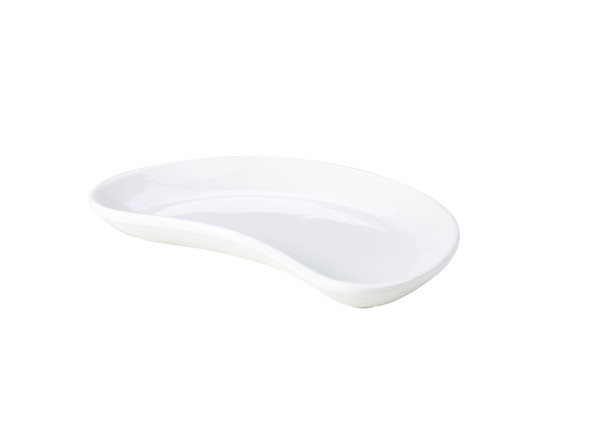 Genware Porcelain Crescent Salad Dish 20cm/7.75" 6 Pack