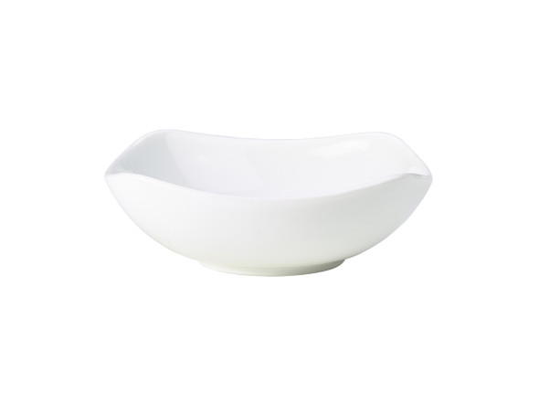 Genware Porcelain Rounded Square Bowl 15cm/6" 6 Pack