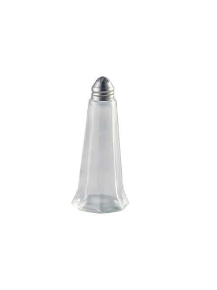 Glass Lighthouse Pepper Shaker Silver Top