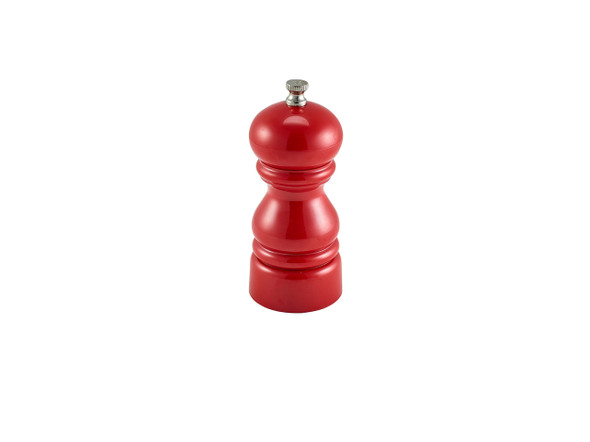 Genware Salt Or Pepper Grinder Red 12.7cm