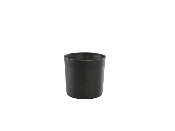 GenWare Black Vintage Steel Serving Cup 8.5 x 8.5cm 12 Pack