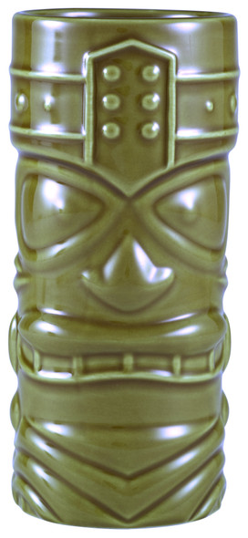 Genware Green Tiki Mug 40cl/14oz 4 Pack